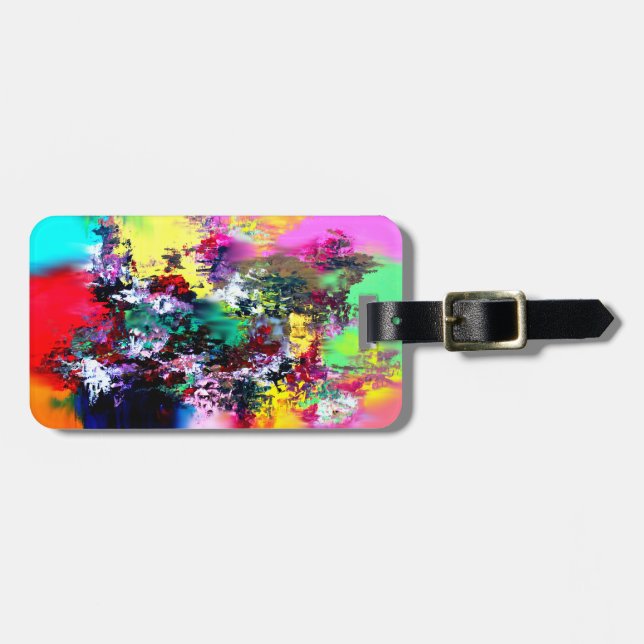 Crashing Colours Luggage Tag (Front Horizontal)