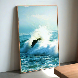 Crashing Ocean Wave – Dramatic Coastal wall art