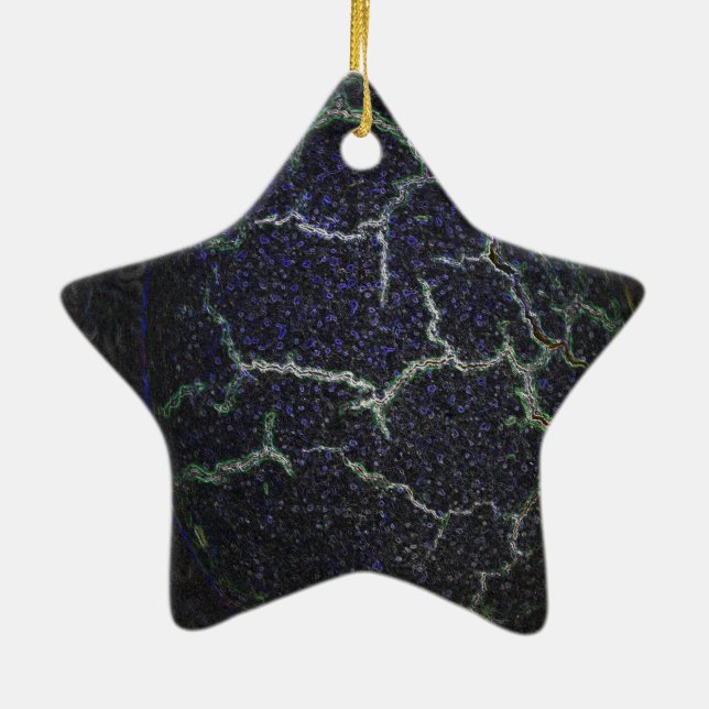 crashing shell ceramic tree decoration (Back)