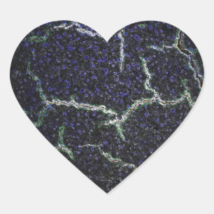 crashing shell heart sticker