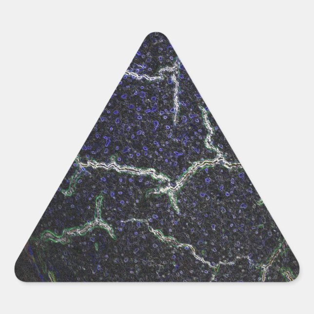 crashing shell triangle sticker (Front)