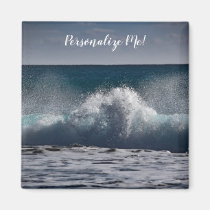 Crashing Wave in Ocean Sea Personalised Magnet