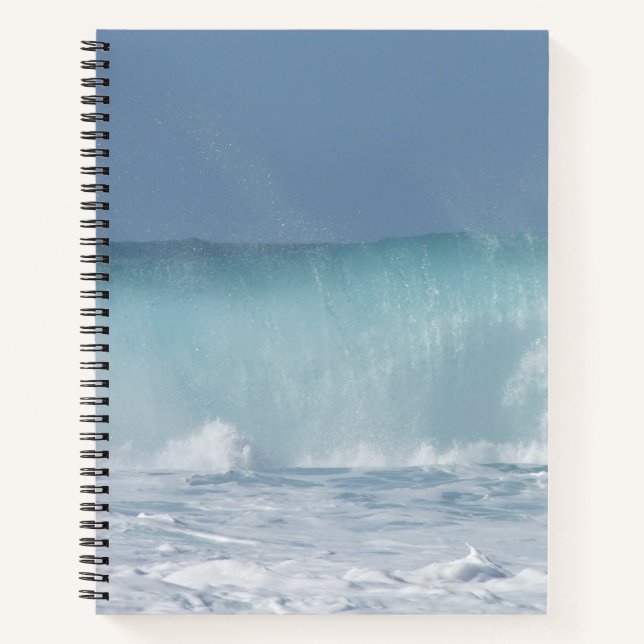 Crashing Wave Photo Notebook (Front)