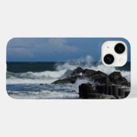 Crashing Waves At Folly iPhone Case