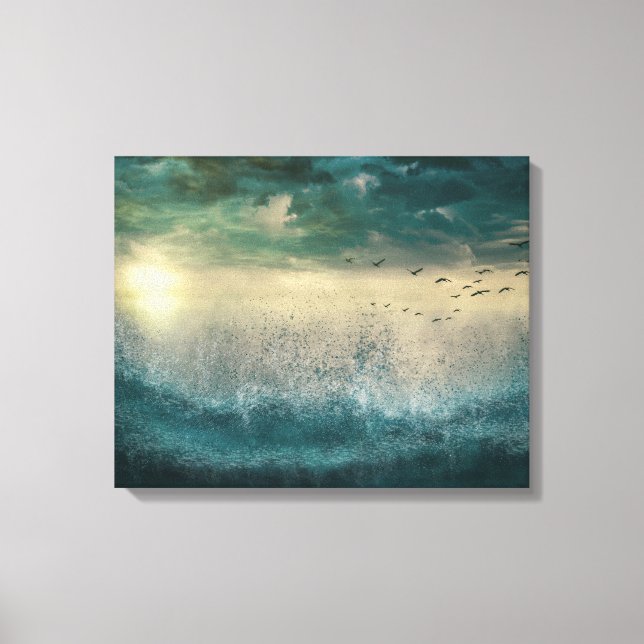 Crashing Waves Canvas Print (Front)