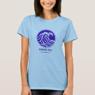 Crashing Waves Custom T-Shirt – Personalised Date 