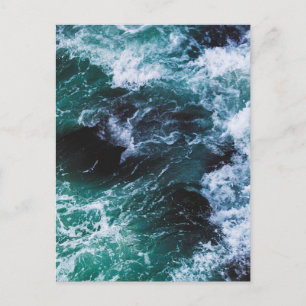 Crashing Waves in the Ocean Postcard