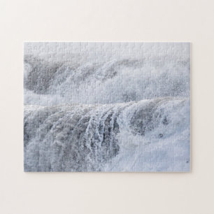 Crashing Waves In Winter Jigsaw Puzzle