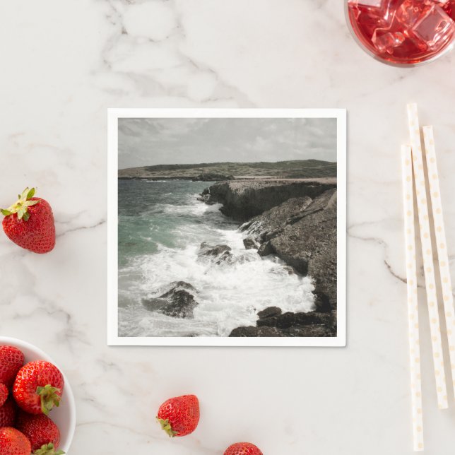 Crashing Waves Photo Napkin (Insitu)