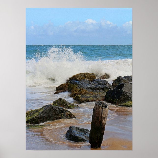 Crashing Waves Poster (Front)