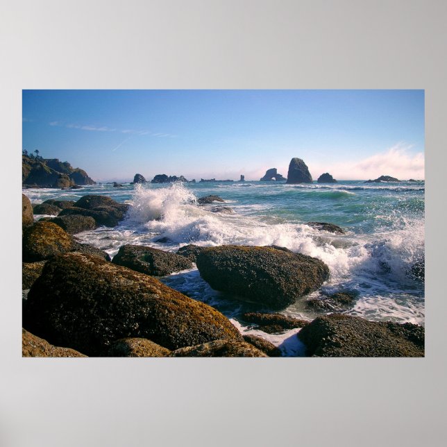 Crashing waves poster (Front)