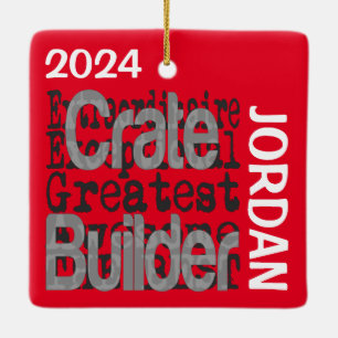 Crate Builder Extraordinaire CUSTOM Ceramic Ornament