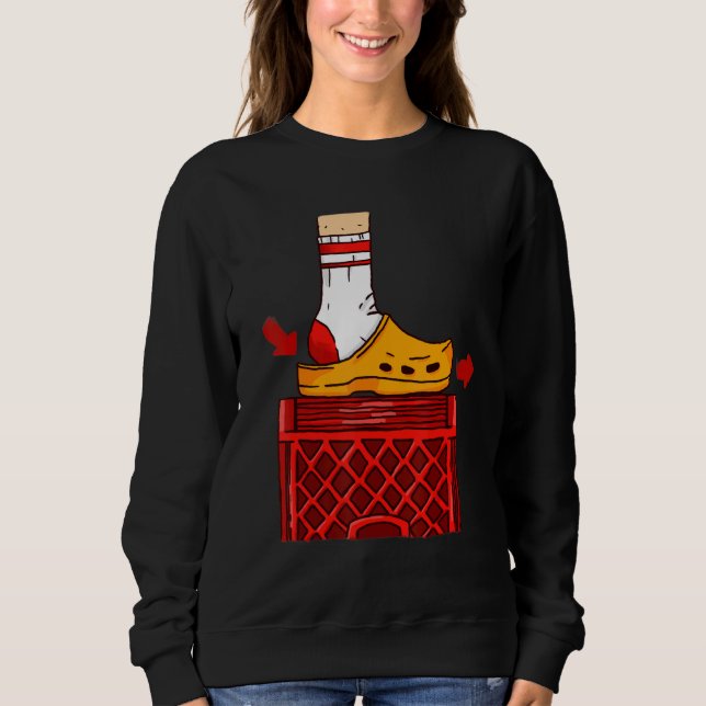 Crate Challenge Shoe Diagram Slipping Sweatshirt (Front)