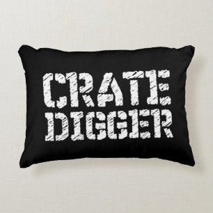 Crate Digger Decorative Cushion
