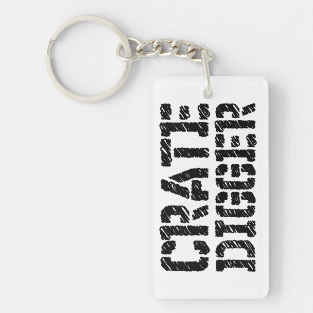Crate Digger Key Ring (Front)