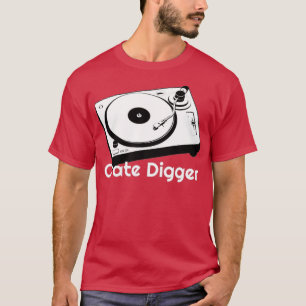 Crate Digger Record Collecting Vinyl DJ Analogue T-Shirt