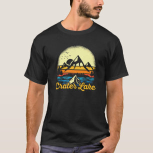 Crater Lake Camping Wilderness Fisherman Nature La T-Shirt