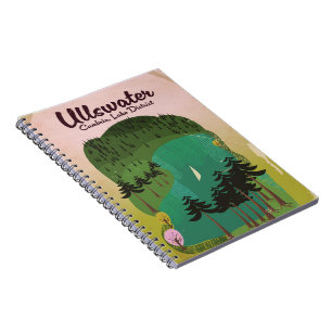 Crater lake Canada Travel poster Notebook