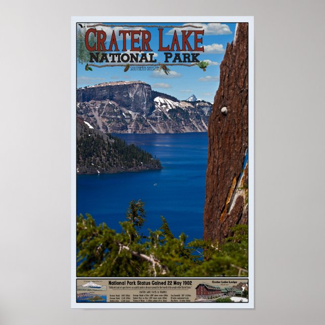 Crater Lake - Informational Poster (Front)