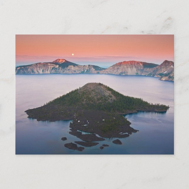 Crater Lake Moonrise Postcard (Front)