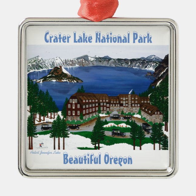 Crater Lake National Park and Lodge Ornament (Front)