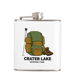 Crater Lake National Park Backpack Hip Flask