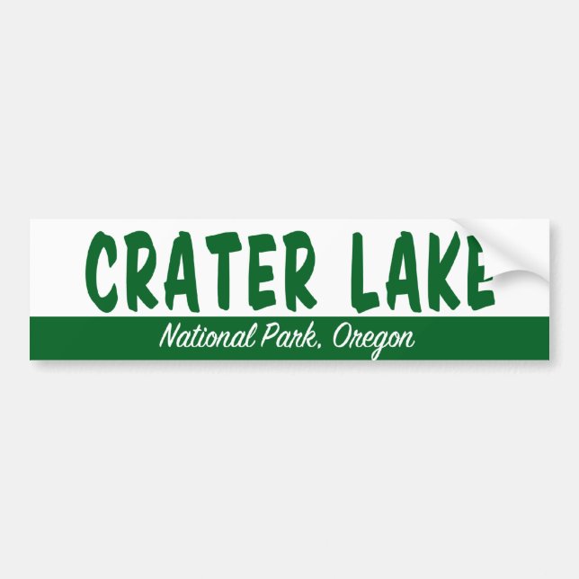 Crater Lake National Park Bumper Sticker (Front)