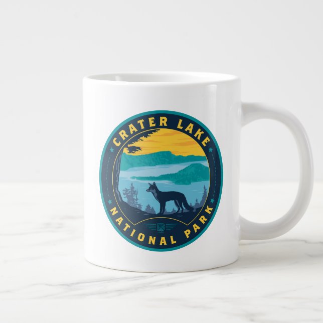 Crater Lake National Park Large Coffee Mug (Right)