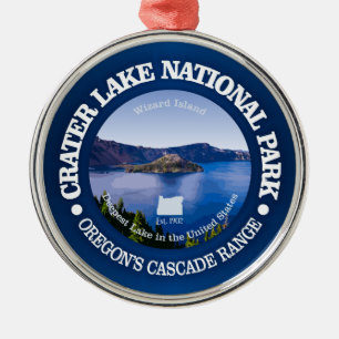Crater Lake National Park Metal Tree Decoration