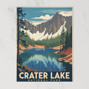 Crater Lake National Park Mountain Postcard