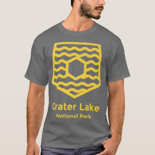 Crater Lake National Park Oregon Minimalist Retro  T-Shirt