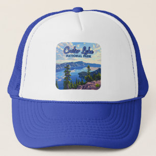 Crater Lake National Park Oregon Retro Trucker Hat