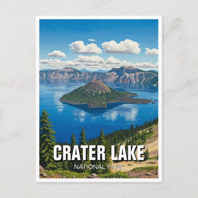 Crater Lake National Park Oregon Travel Postcard (Front)