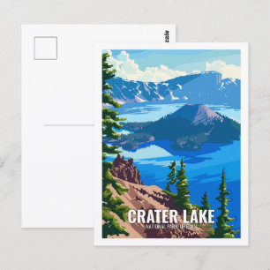 Crater Lake National Park Oregon USA  Postcard