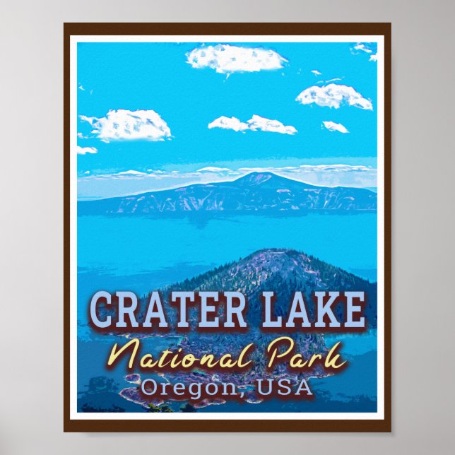 CRATER LAKE NATIONAL PARK - OREGON USA POSTER (Front)