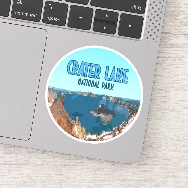 Crater Lake National Park Oregon Vintage (Detail)