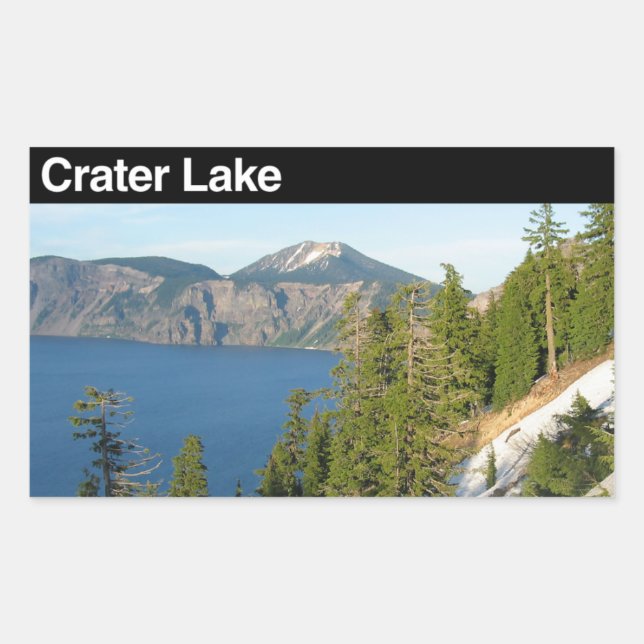 Crater Lake National Park Rectangular Sticker (Front)