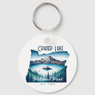 Crater Lake National Park Souvenir Gift Key Ring