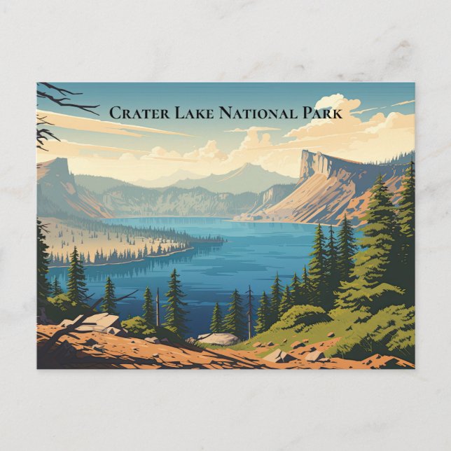 Crater Lake National Park Souvenir Travel  Postcard (Front)