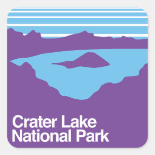 Crater Lake National Park Square Sticker