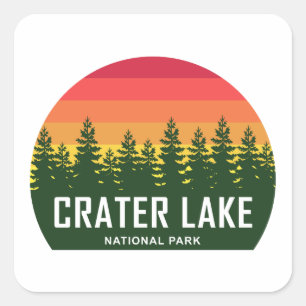 Crater Lake National Park Square Sticker