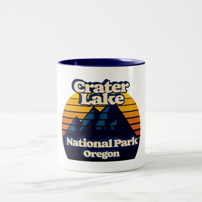 Crater Lake National Park Two-Tone Coffee Mug (Center)