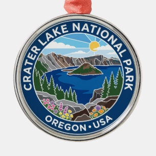 Crater Lake National Park USA Metal Tree Decoration