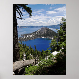 Crater Lake National Park - Wizard Island Poster
