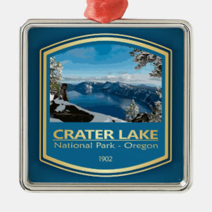 Crater Lake NP (PF1) Metal Tree Decoration