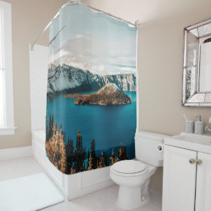 Crater Lake of Southern Oregon  Shower Curtain