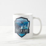Crater Lake Oregon Mug<br><div class="desc">A Crater Lake,  Oregon emblem repurposed on a mug!</div>