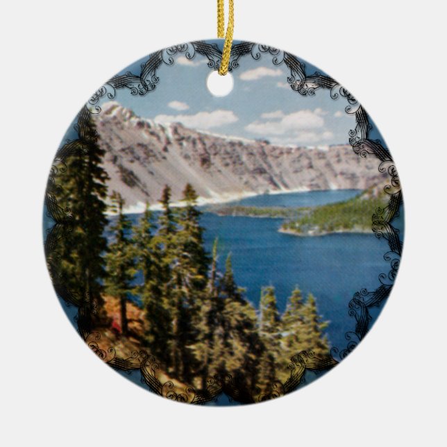 Crater Lake Oregon Ornament (Front)