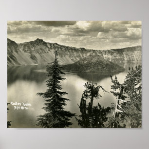 Crater Lake, Oregon Vintage Poster