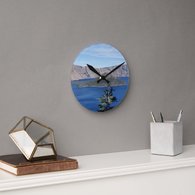 Crater Lake Round Clock (Office)